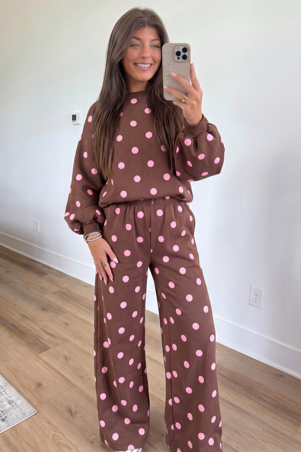 Pink Polka Dot 2pc Set
