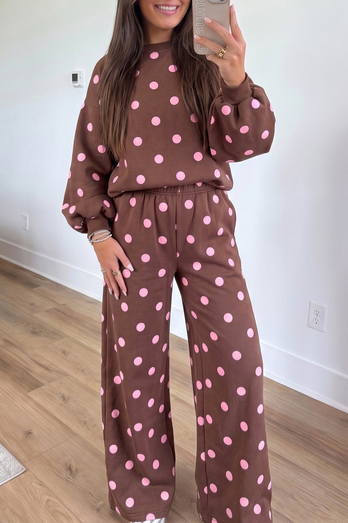 Pink Polka Dot 2pc Set