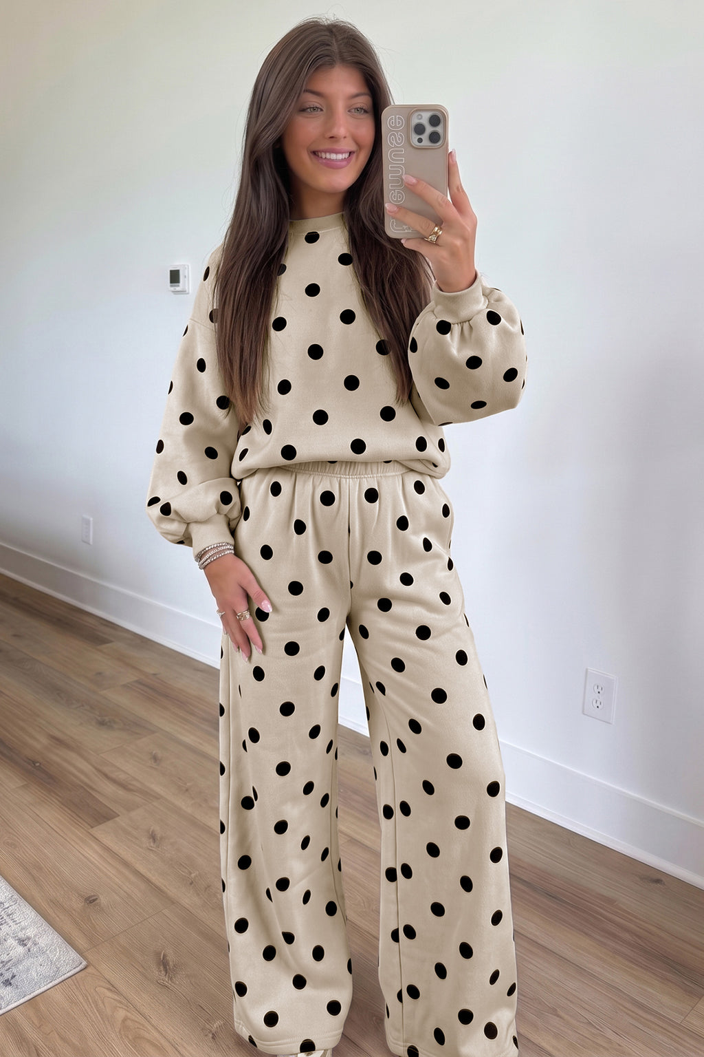 Pink Polka Dot 2pc Set