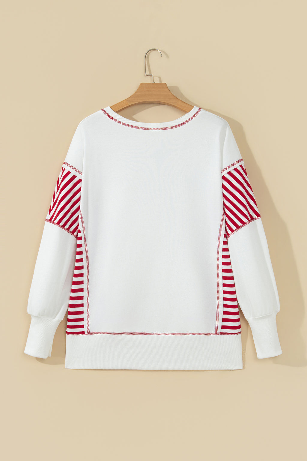 Christmas Tree Patchwork Puff Sleeve Top