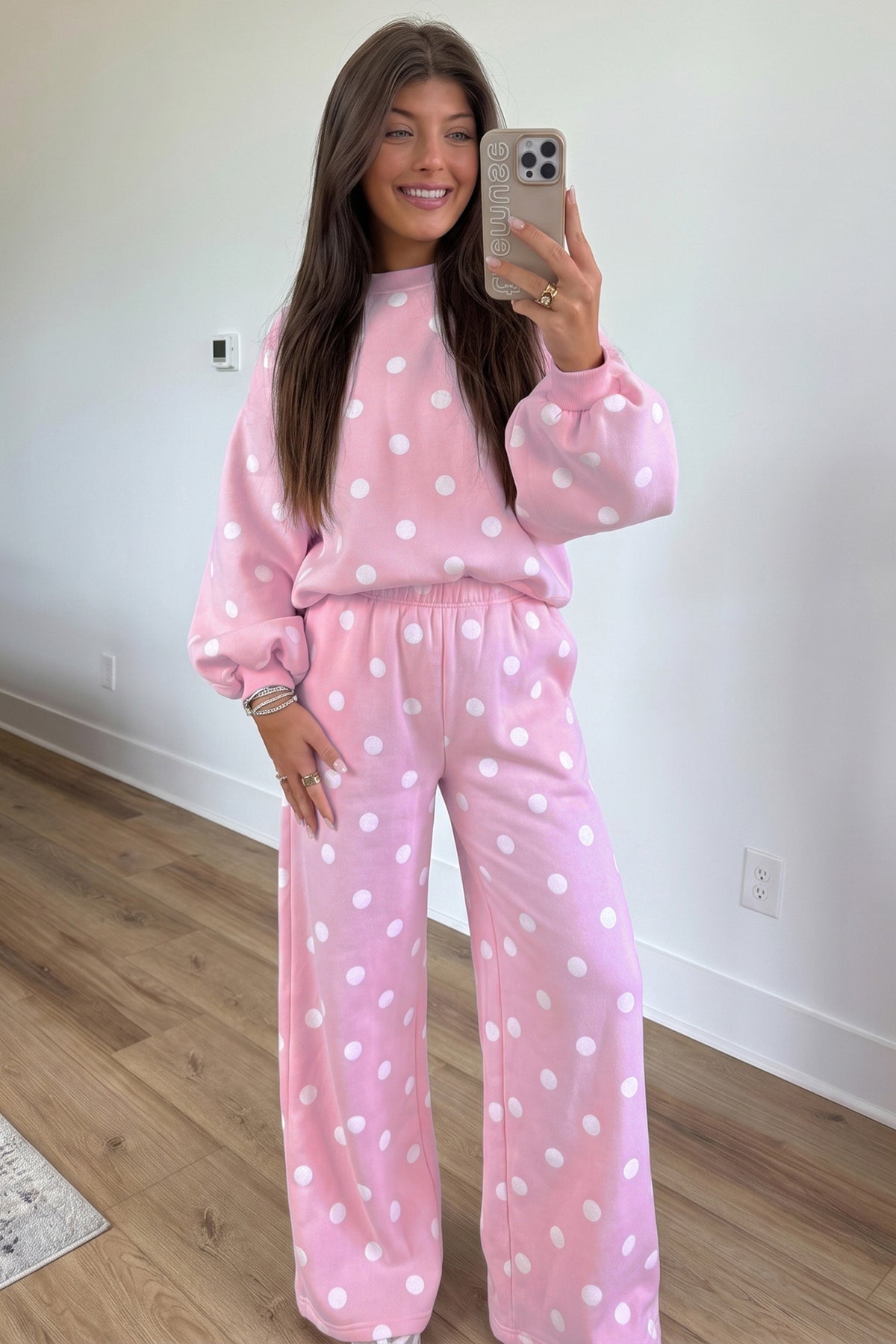 Pink Polka Dot 2pc Set