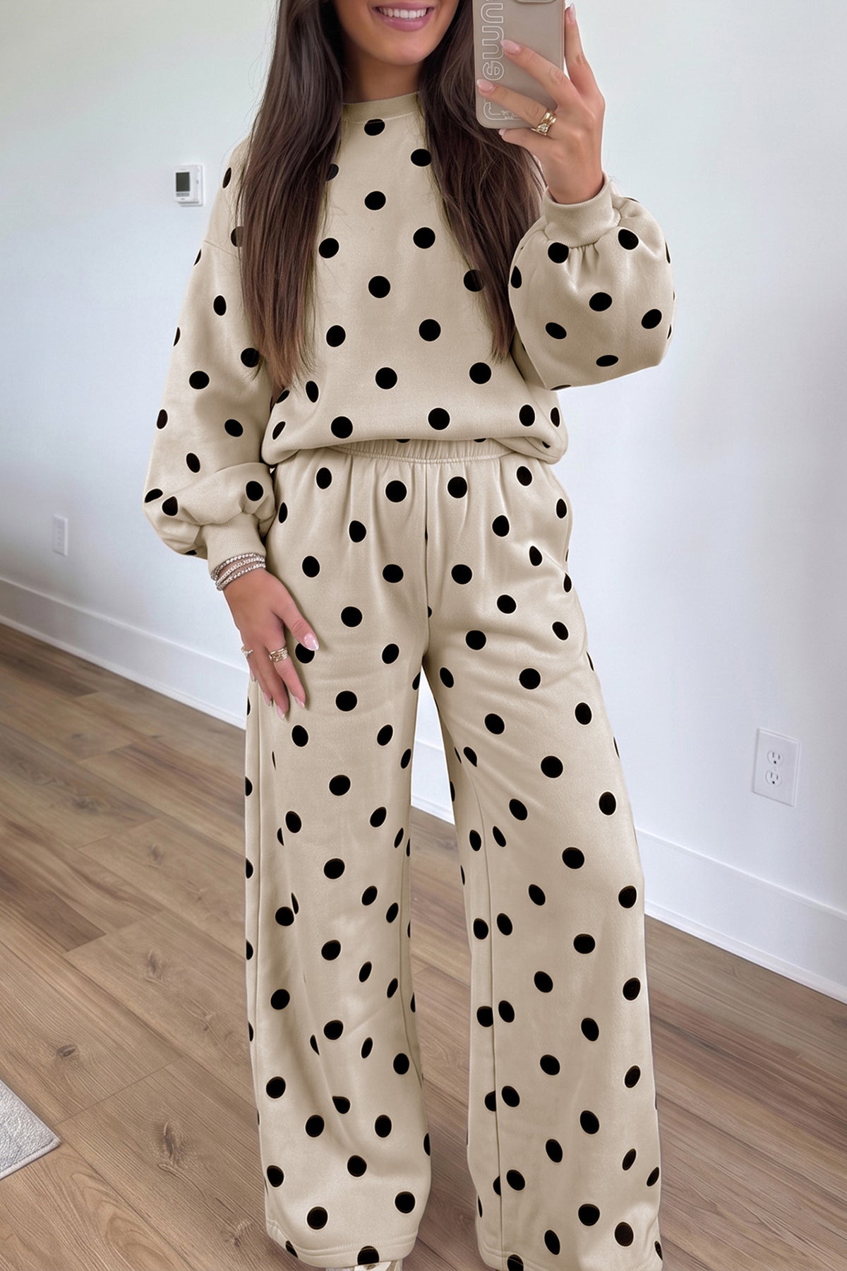 Pink Polka Dot 2pc Set
